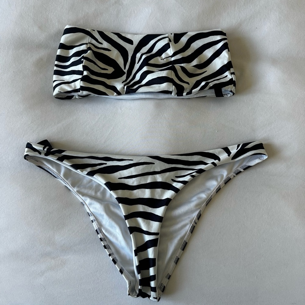Zebra Print Bikini Set